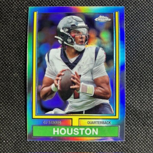 CJ Stroud 2024 Topps Chrome Refractor Topps 1974 #74TF-22 Houston Texans ROTY - Picture 1 of 2